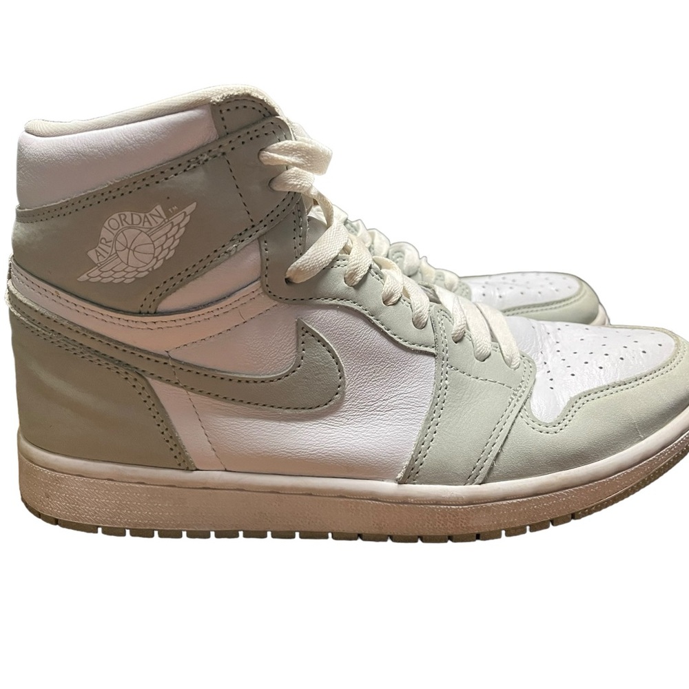 Women's White and Cream High-Top Sneakers - Picture 7 of 14